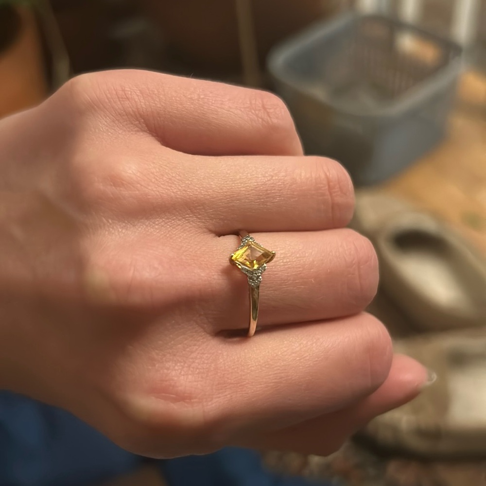 Local Eclectic Solid Gold Capsule November Citrin… - image 1